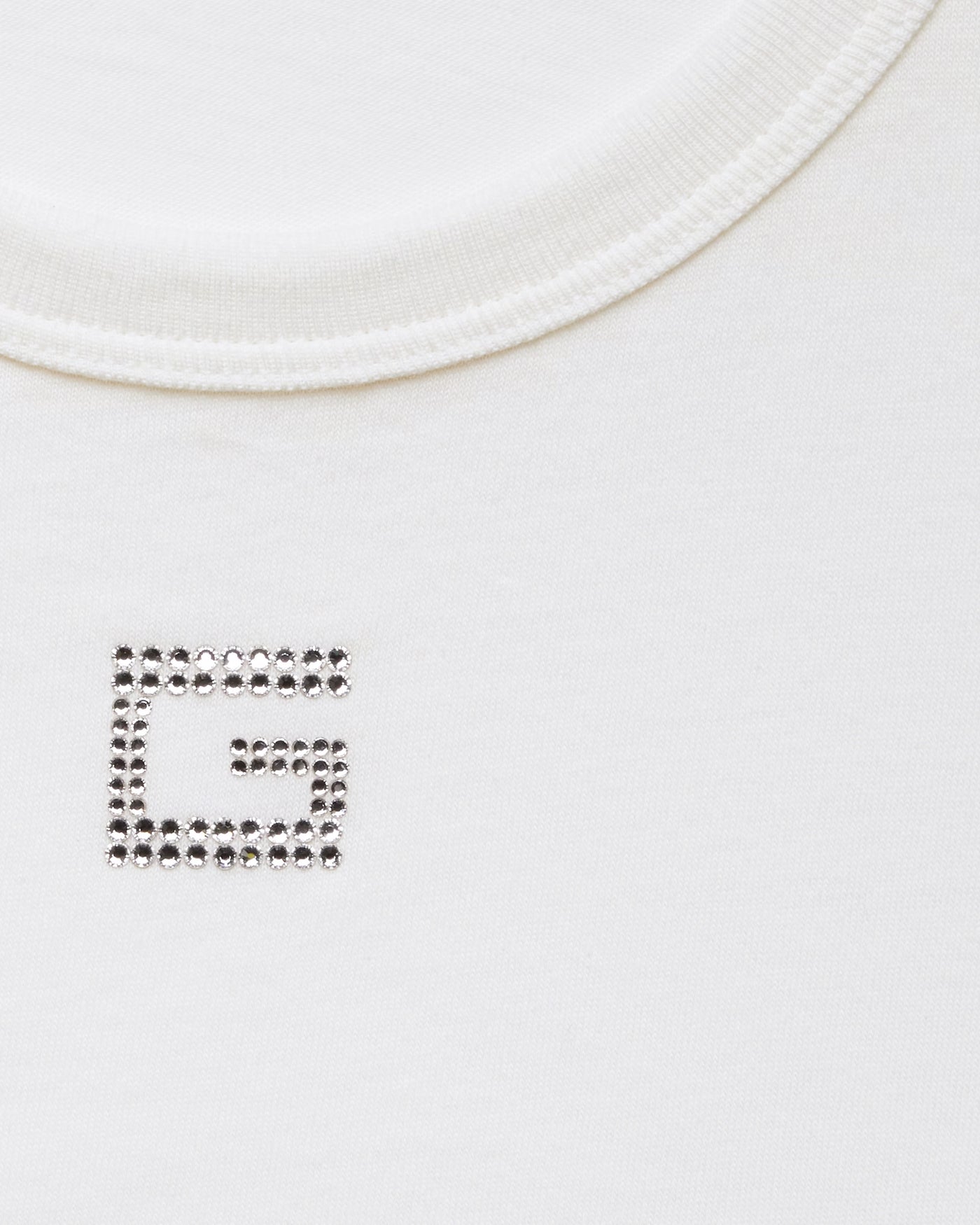 GUCCI T-SHIRTS WITH CRYSTAL LOGO GG