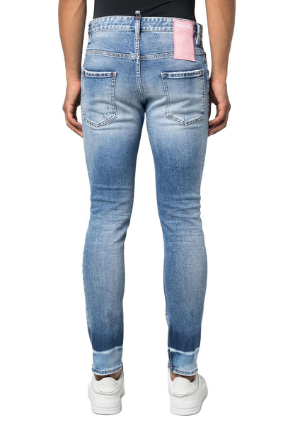 DSQUARED2 SKINNY WASHED DENIM JEANS