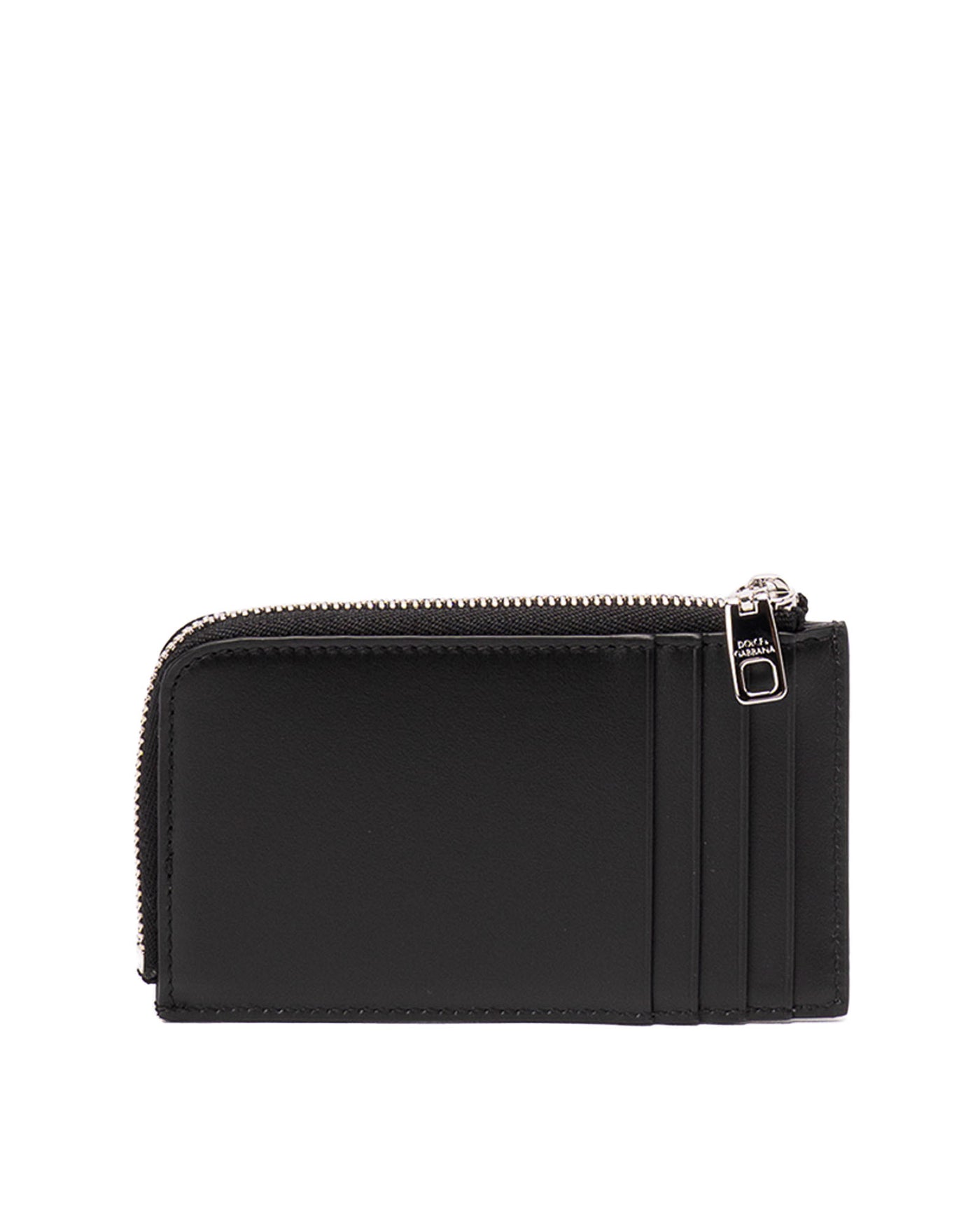 DOLCE&GABBANA CARD HOLDER WITH RAISED LOGO