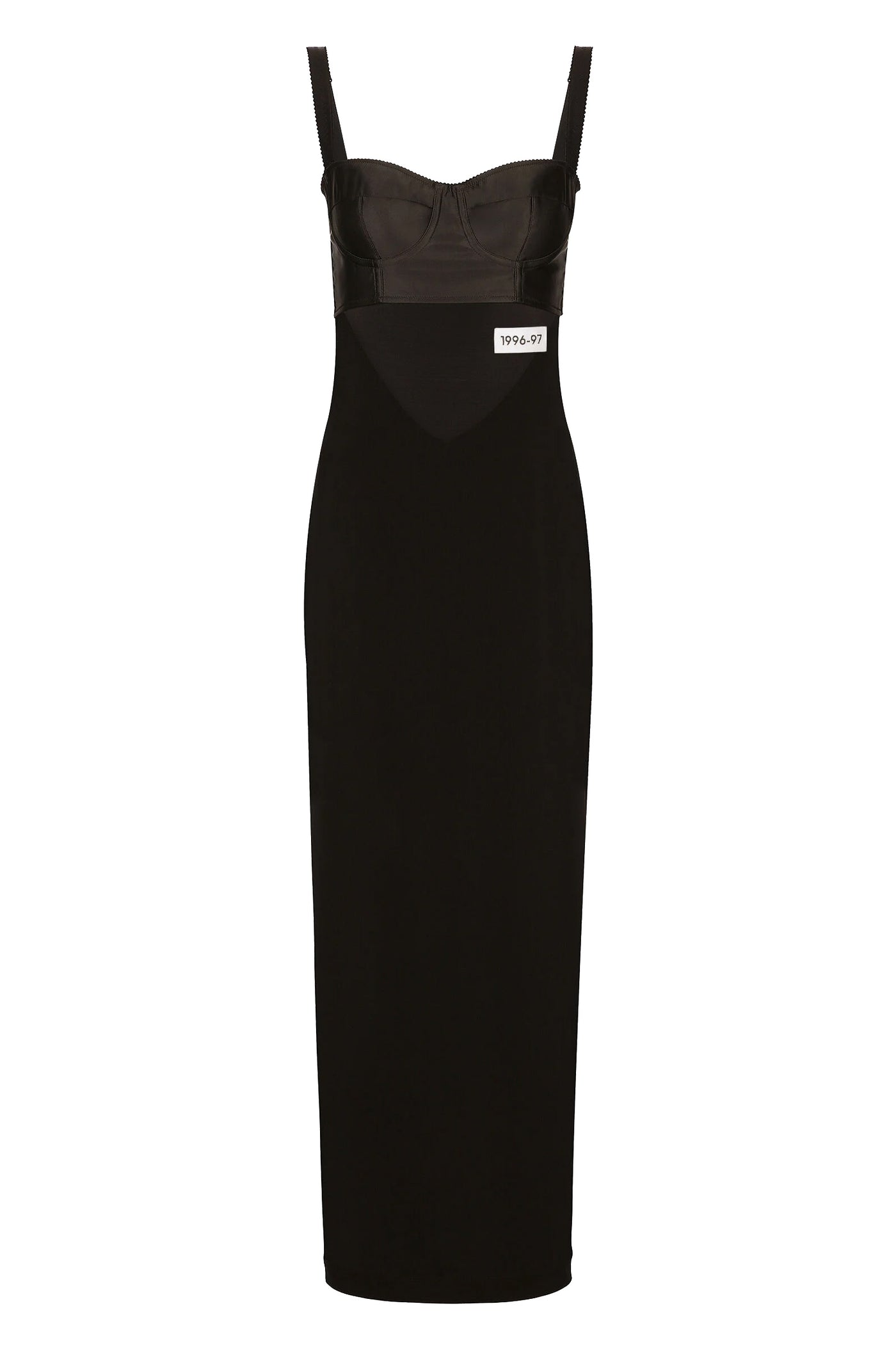 KIM DOLCE&GABBANA ORGANZINE CALF-LENGTH CORSET DRESS