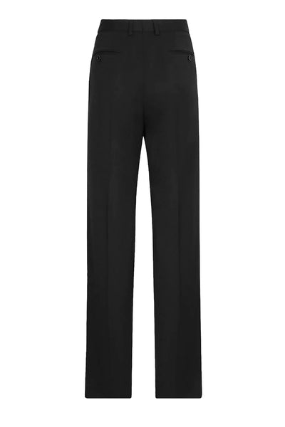 DOLCE&GABBANA FLARED WOOLEN PANTS