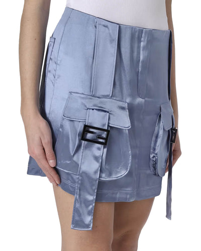 FENDI MINI SKIRT WITH LOGO