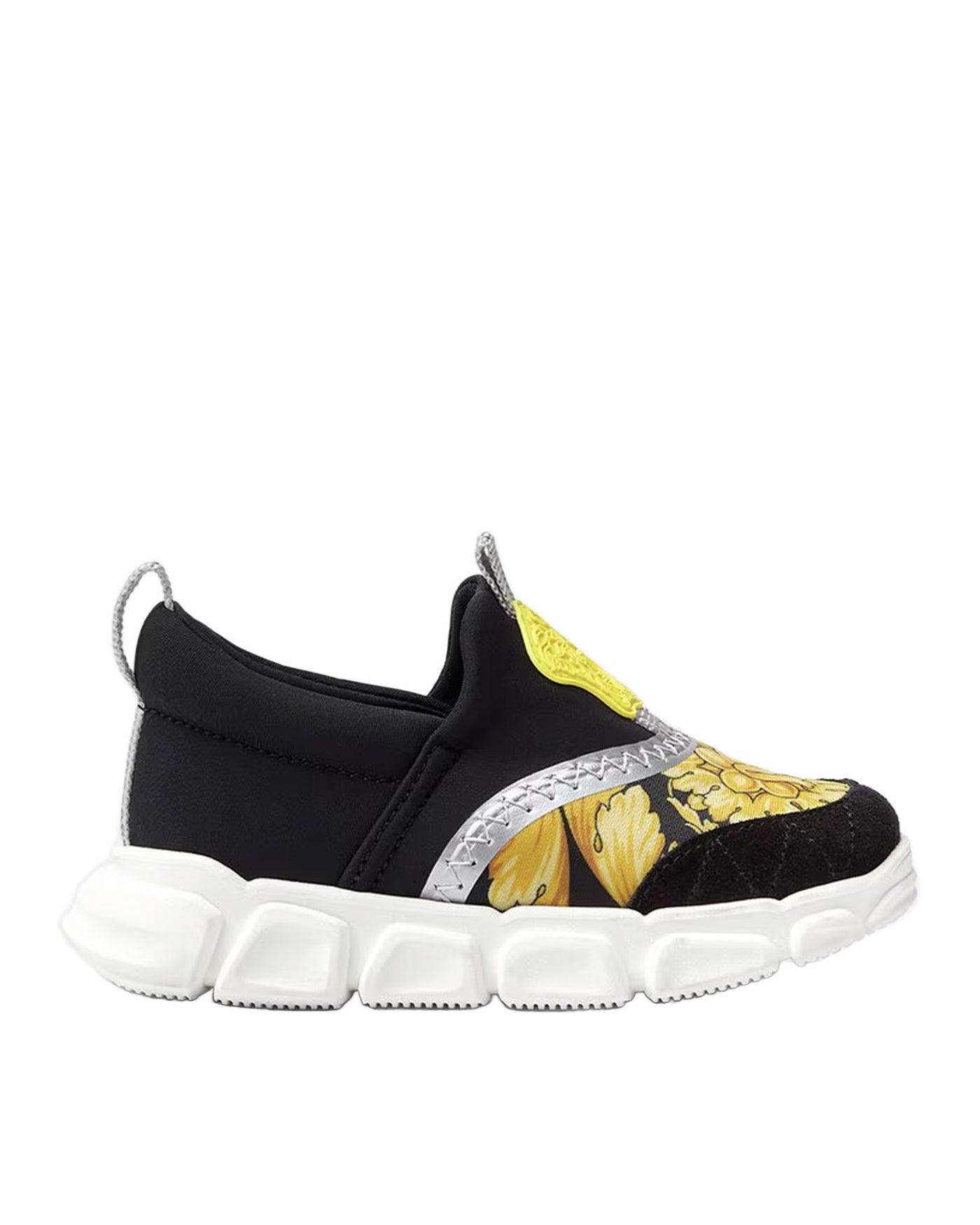 VERSACE KIDS MEDUSA BAROQUE SLIP-ON SNEAKERS