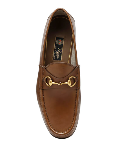 GUCCI BROWN MOCCASINS 1953 WITH HORSEBIT