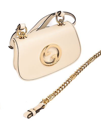 GUCCI MINI BLONDIE SHOULDER BAG WITH LOGO GG