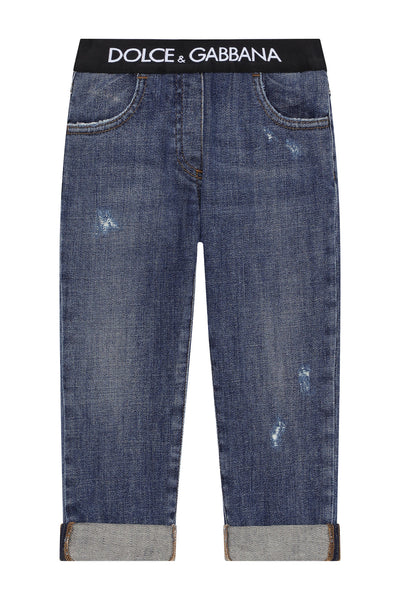 DOLCE & GABBANA KIDS JEANS PANTS