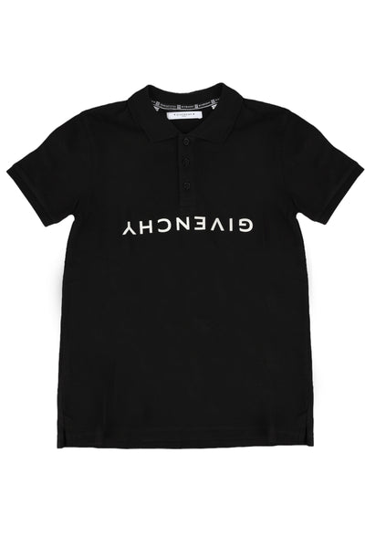 GIVENCHY KIDS POLO UPSIDE DOWN LOGO