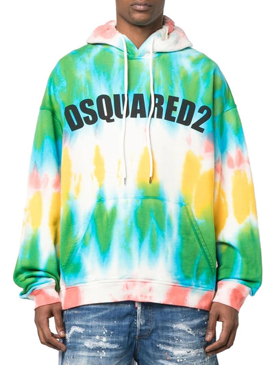 DSQUARED2 LOGO PRINT HOODIE