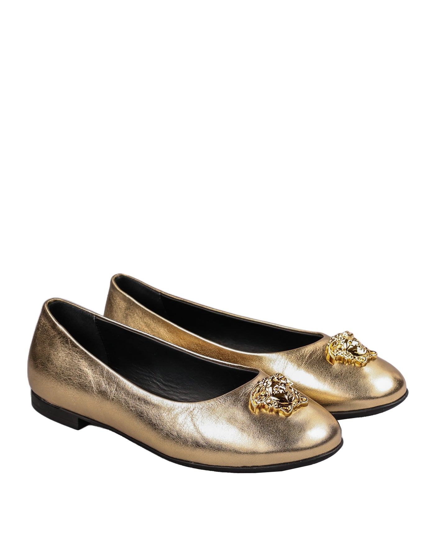 VERSACE KIDS LA MEDUSA BALLERINAS