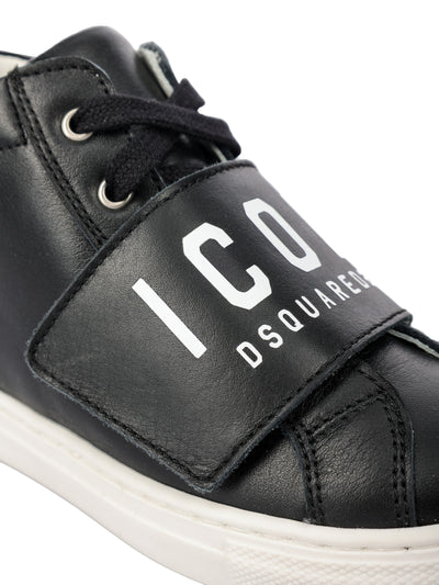 DSQUARED2 KIDS LEATHER SNEAKERS