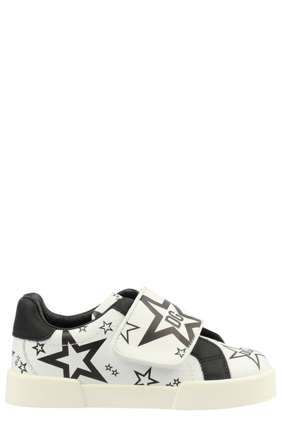 DOLCE & GABBANA KIDS LEATHER SNEAKERS