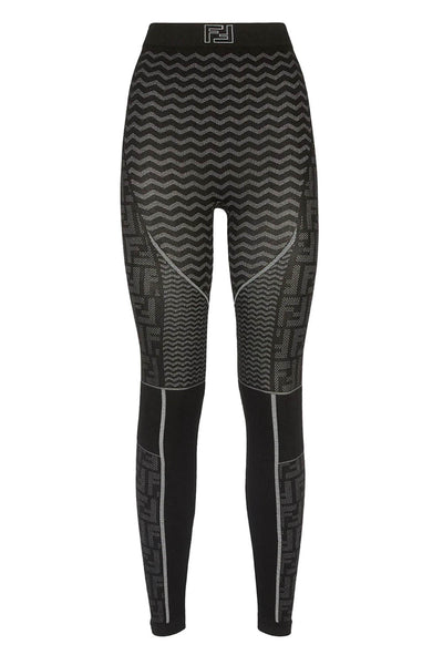 FENDI LEGGINGS WITH LOGO TECHNICAL