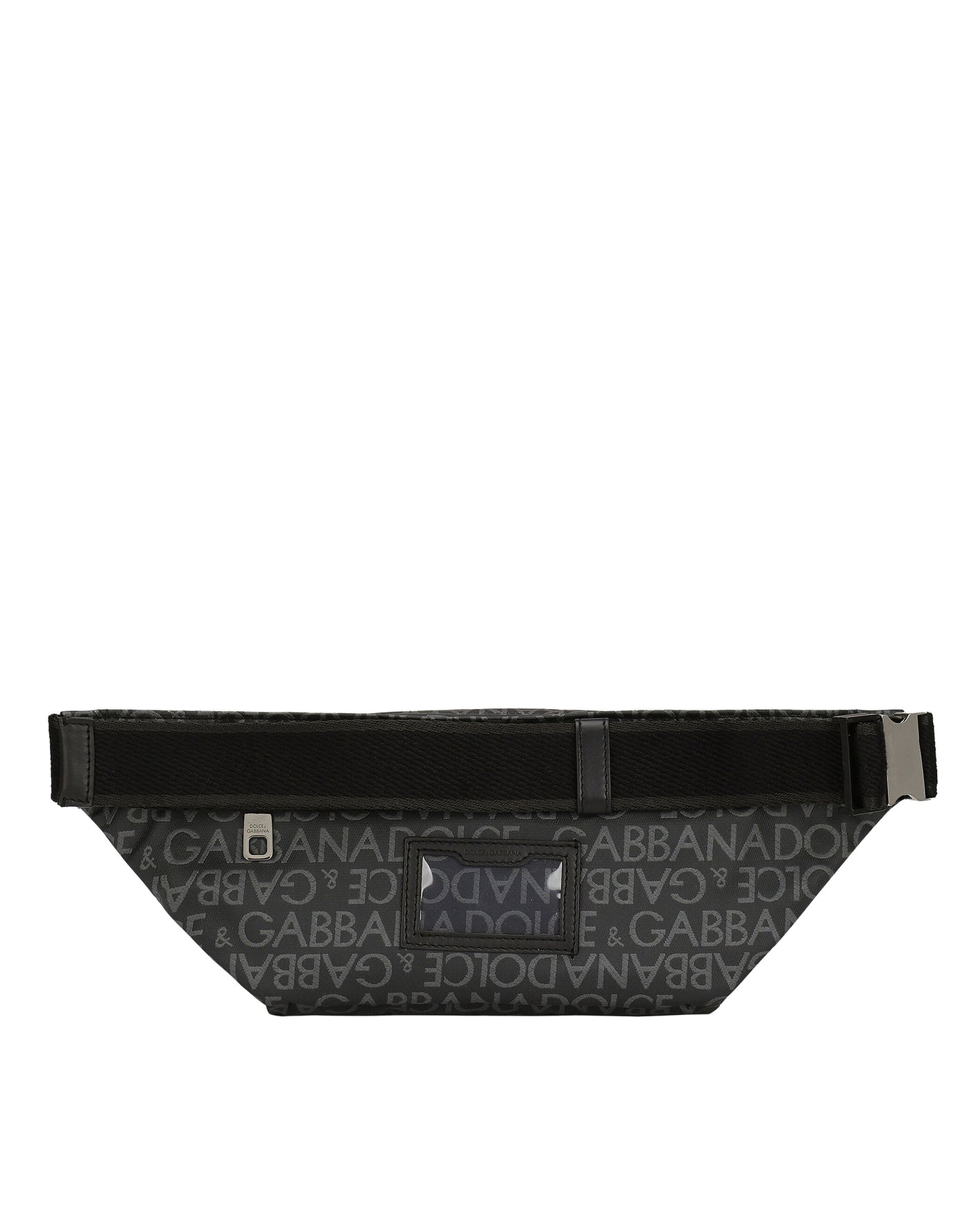 DOLCE & GABBANA SMALL COATED JACQUARD BELT BAG