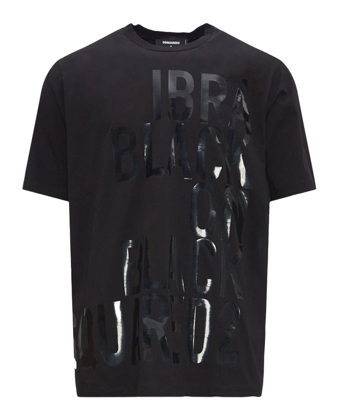 DSQUARED2 T-SHIRT IBRA BLACK ON BLACK