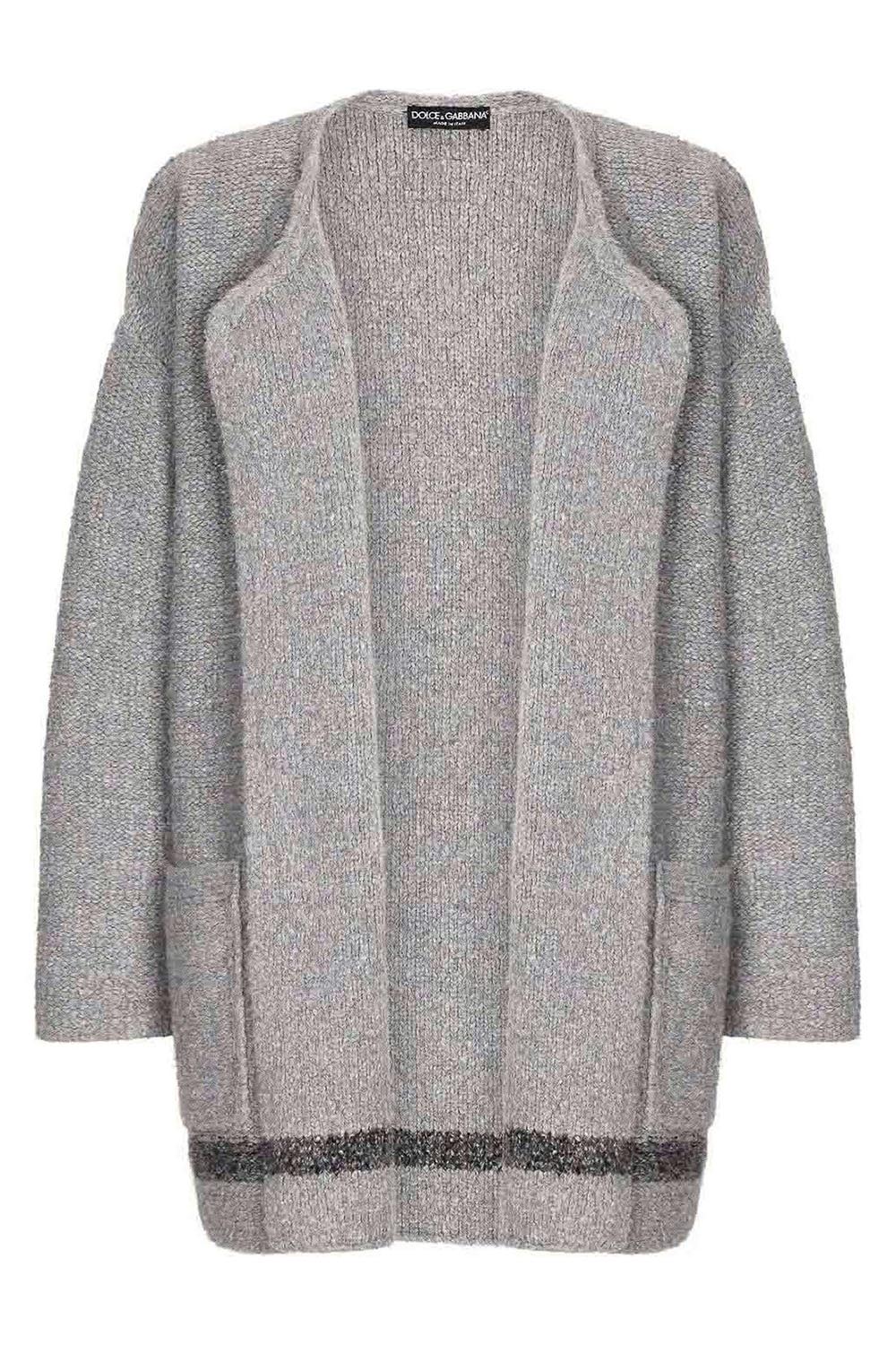 DOLCE&GABBANA TECHNICAL WOOL CARDIGAN