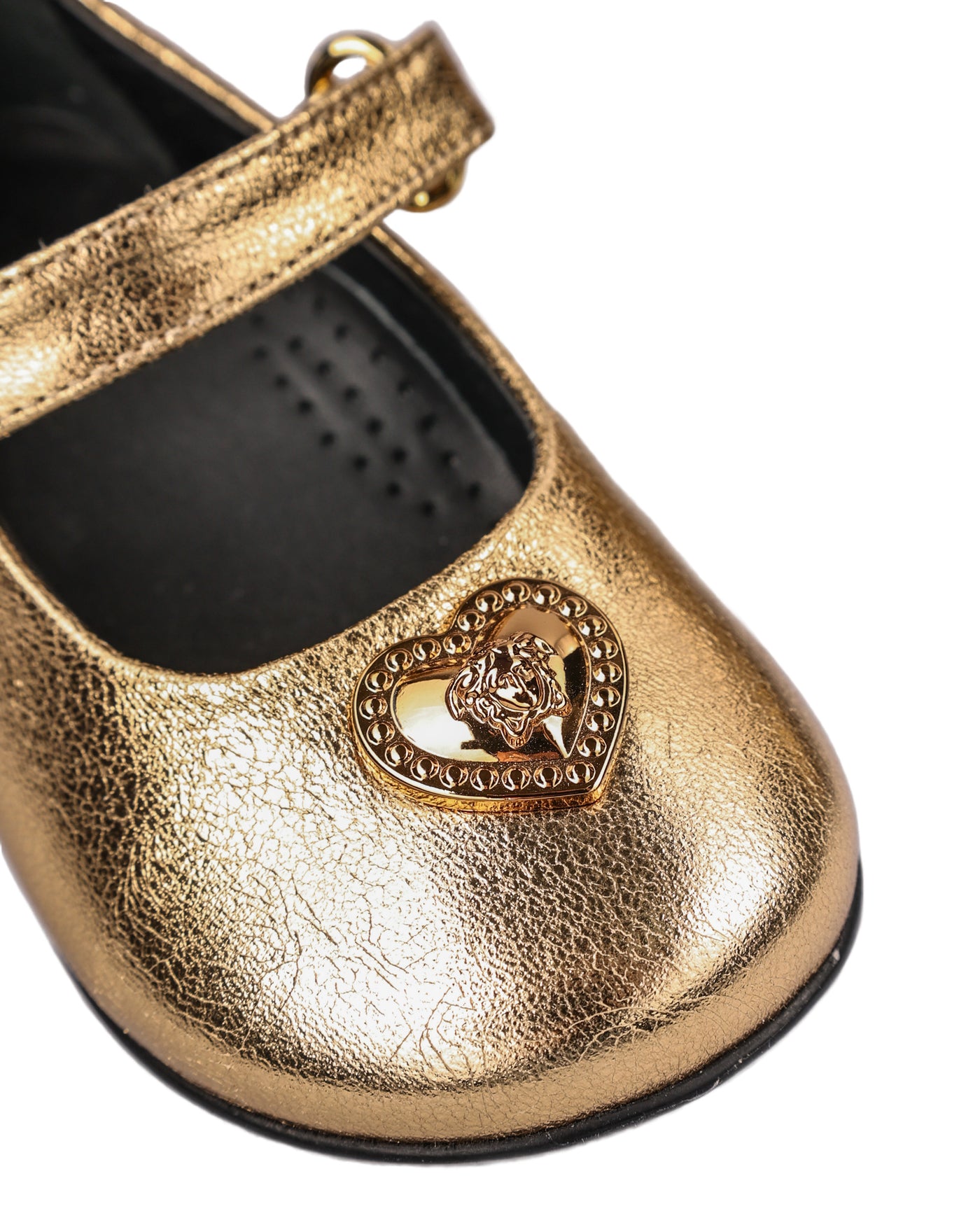 VERSACE KIDS HEART MEDUSA BALLERINAS