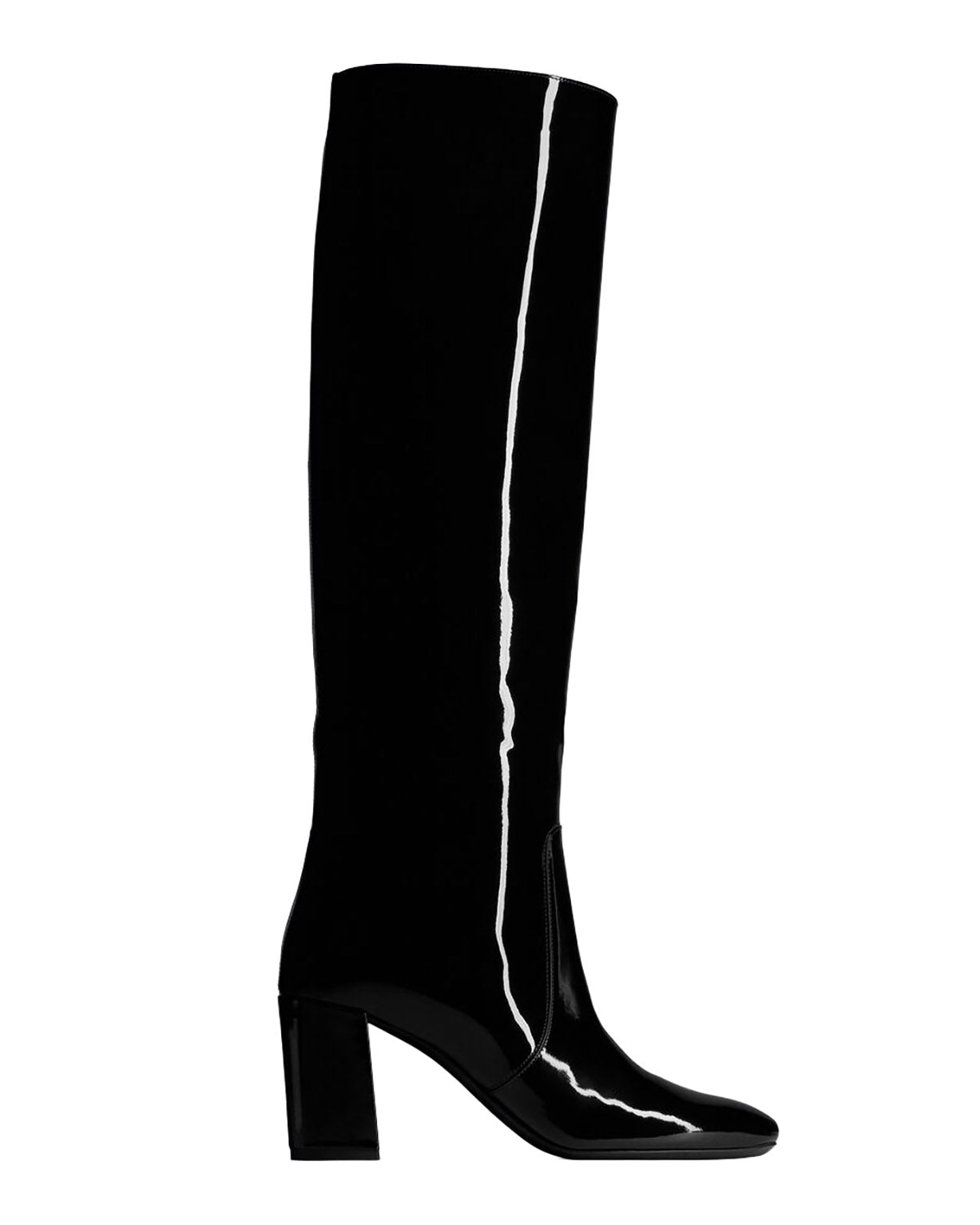 SAINT LAURENT WHO BOOTS IN PATENT LEATHER