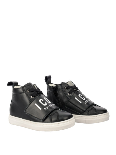 DSQUARED2 KIDS LEATHER SNEAKERS