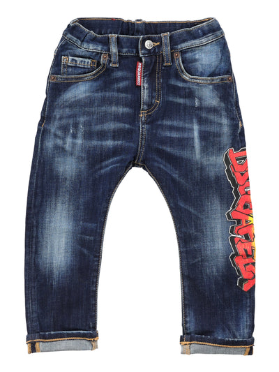 DSQUARED2 KIDS JEANS WITH LOGO