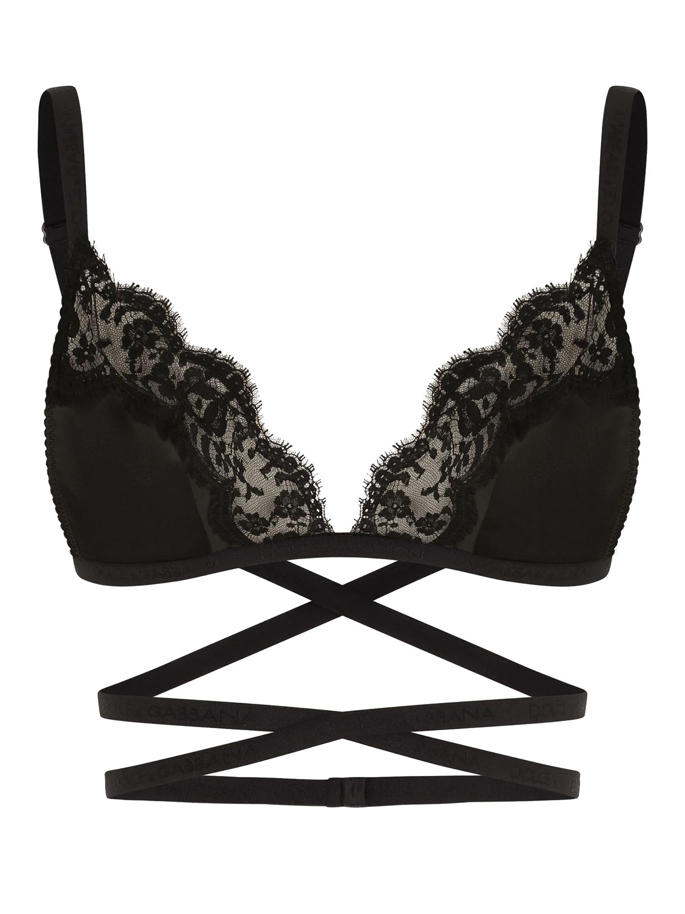 DOLCE&GABBANA TRIANGLE BRA TOP