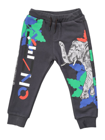 KENZO KIDS TRACKSUIT PANTS WITH LOGO