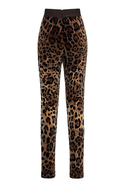 DOLCE&GABBANA PANTS LEOPARD PRINT