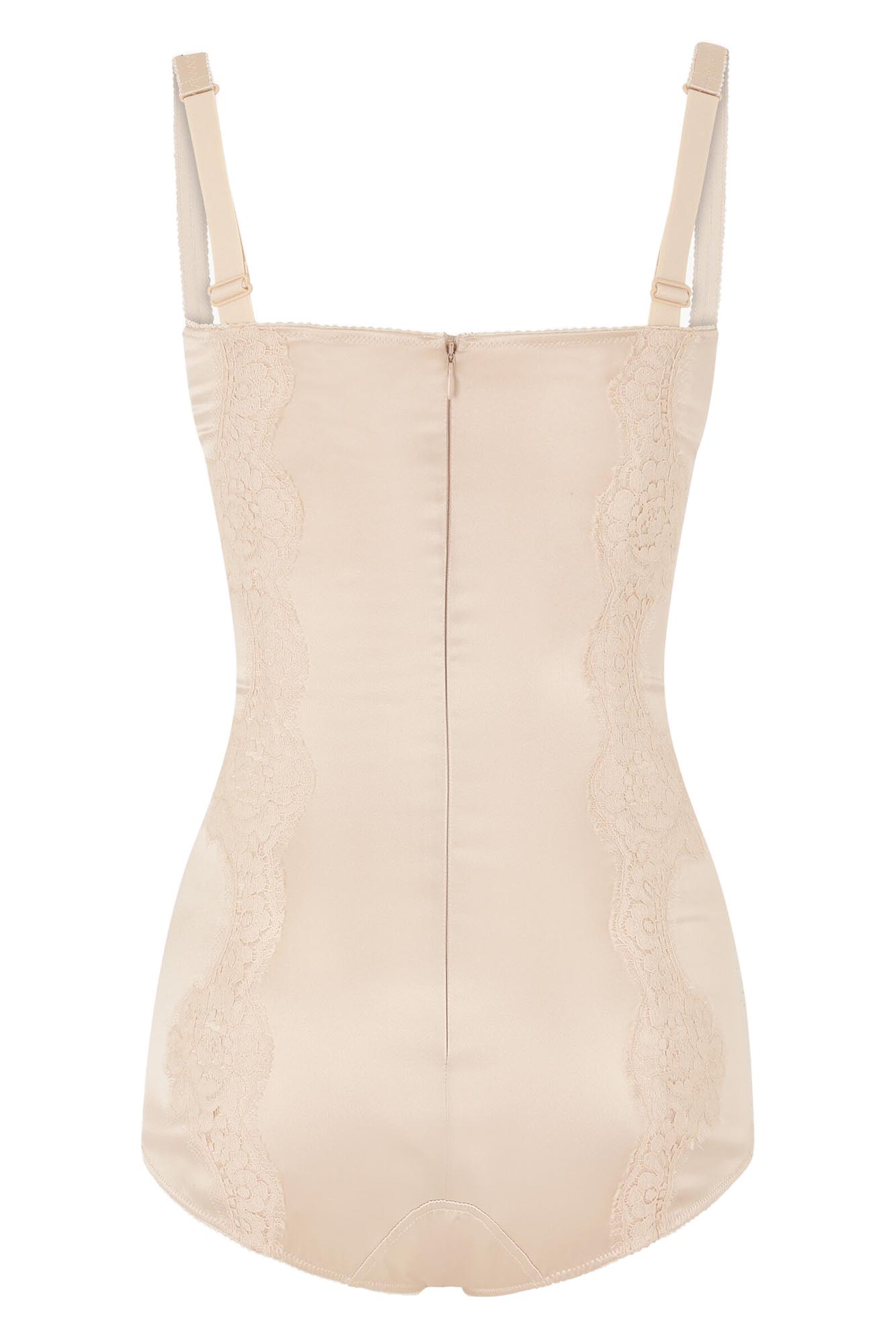 DOLCE&GABBANA BALCONETTE-BRA BODYSUIT