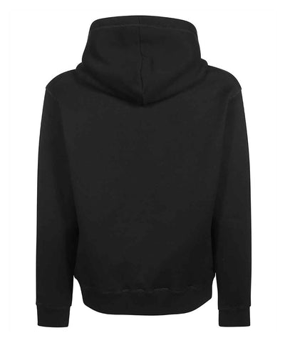 DSQUARED2 BLACK HOODED SWEATSHIRT