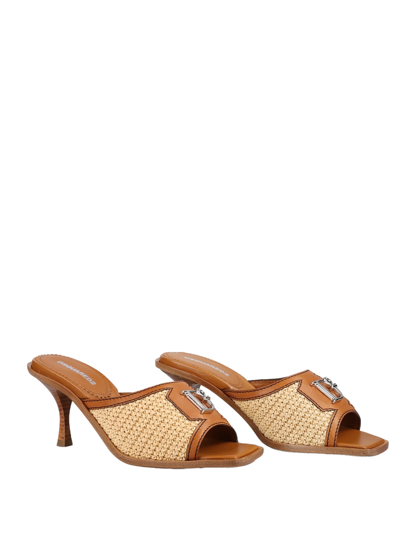 DSQUARED2 JUNGLE RAFIA SANDALS