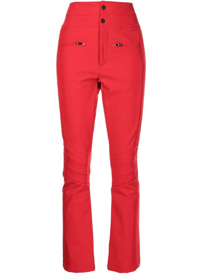 PERFECT MOMENT AURORA HIGH WAIST THIGHT LEG FLARE SKI PANTS RED