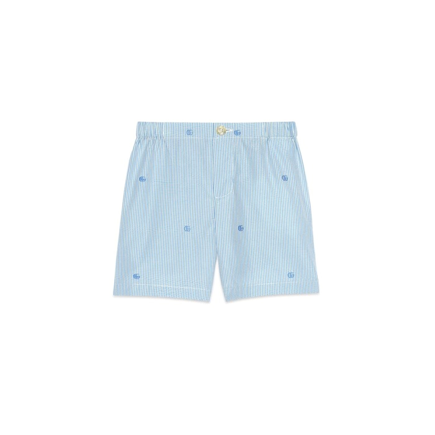 GUCCI KIDS LIGHT BLUE COTTON SHORTS