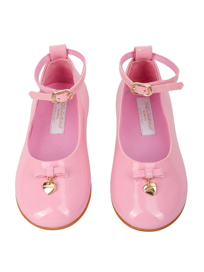 DOLCE & GABBANA KIDS LEATHER BALLERINAS