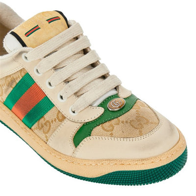 GUCCI KIDS SCREENER LEATHER SNEAKERS