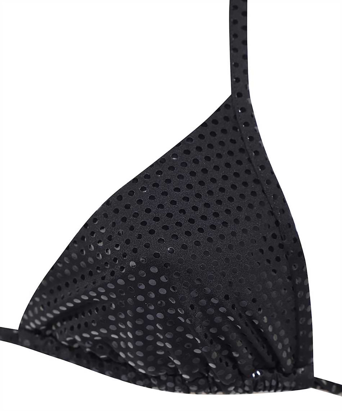 BALMAIN METALLIC BLACK BIKINI 