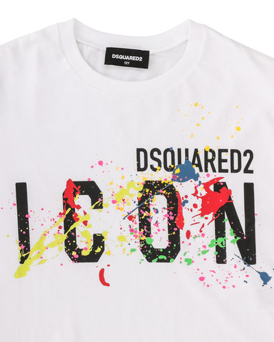 DSQUARED2 KIDS CROPPED T-SHIRT