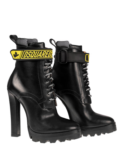 DSQUARED2 LEATHER ANKLE BOOTS