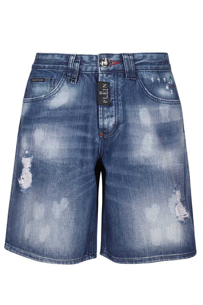 PHILIPP PLEIN SHORTS JEANS