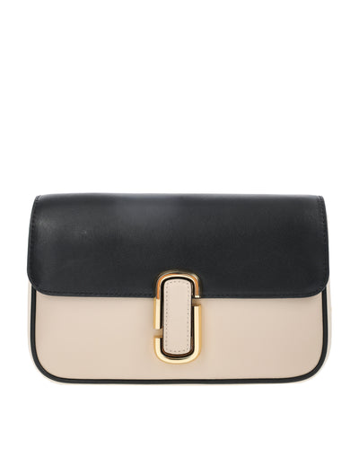 MARC JACOBS THE J MARC DOUBLE COLOR BEIGE SOFT SHOULDER BAG 