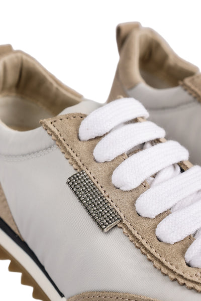 BRUNELLO CUCINELLI KIDS LEATHER SNEAKERS