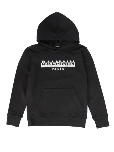 BALMAIN KIDS SWEATSHIRT WITH HOOD