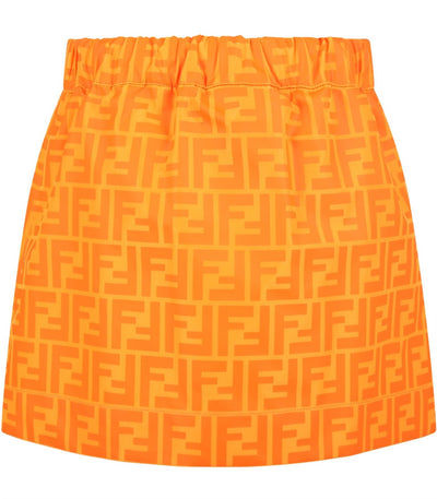 FENDI KIDS FF MONOGRAM SKIRT