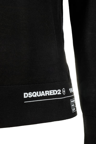 DSQUARED2 BLACK TURTLENECK