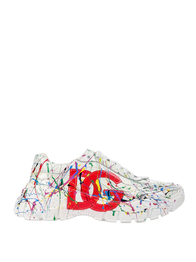 DOLCE & GABBANA KIDS LEATHER SNEAKERS