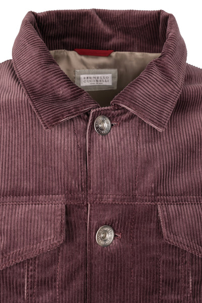 BRUNELLO CUCINELLI COTTON-CORDUROY TRUCKER JACKET