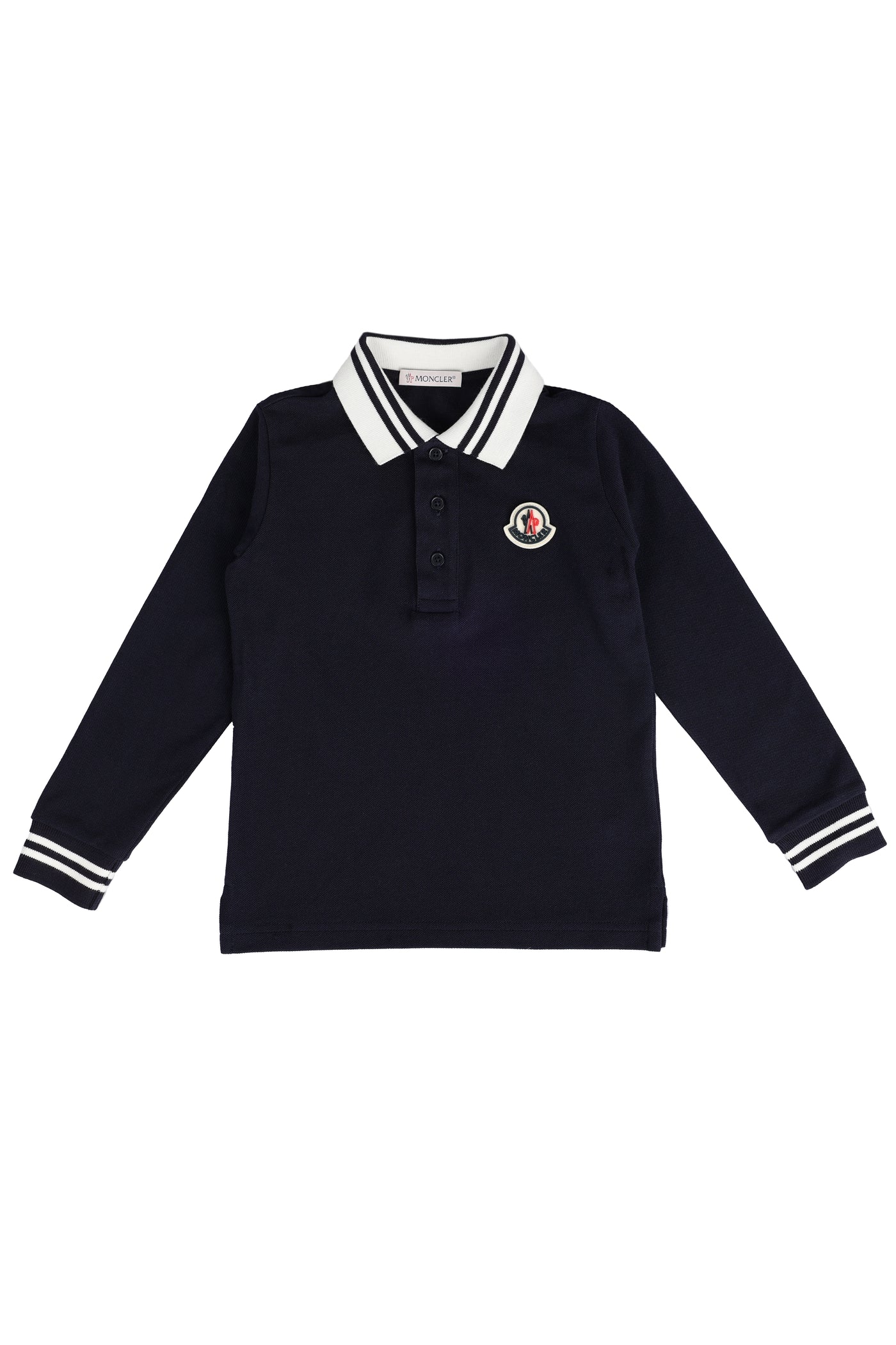 MONCLER KIDS LONG SLEEVED POLO SHIRT