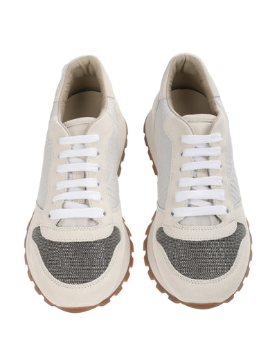 BRUNELLO CUCINELLI WHITE SNEAKERS 