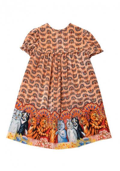 GUCCI KIDS CAT PRINT DRESS