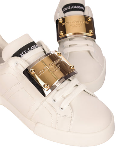 DOLCE & GABBANA LEATHER SNEAKERS