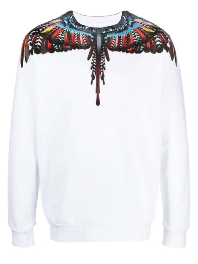 MARCELO BURLON WHITE SWEATSHIRT 