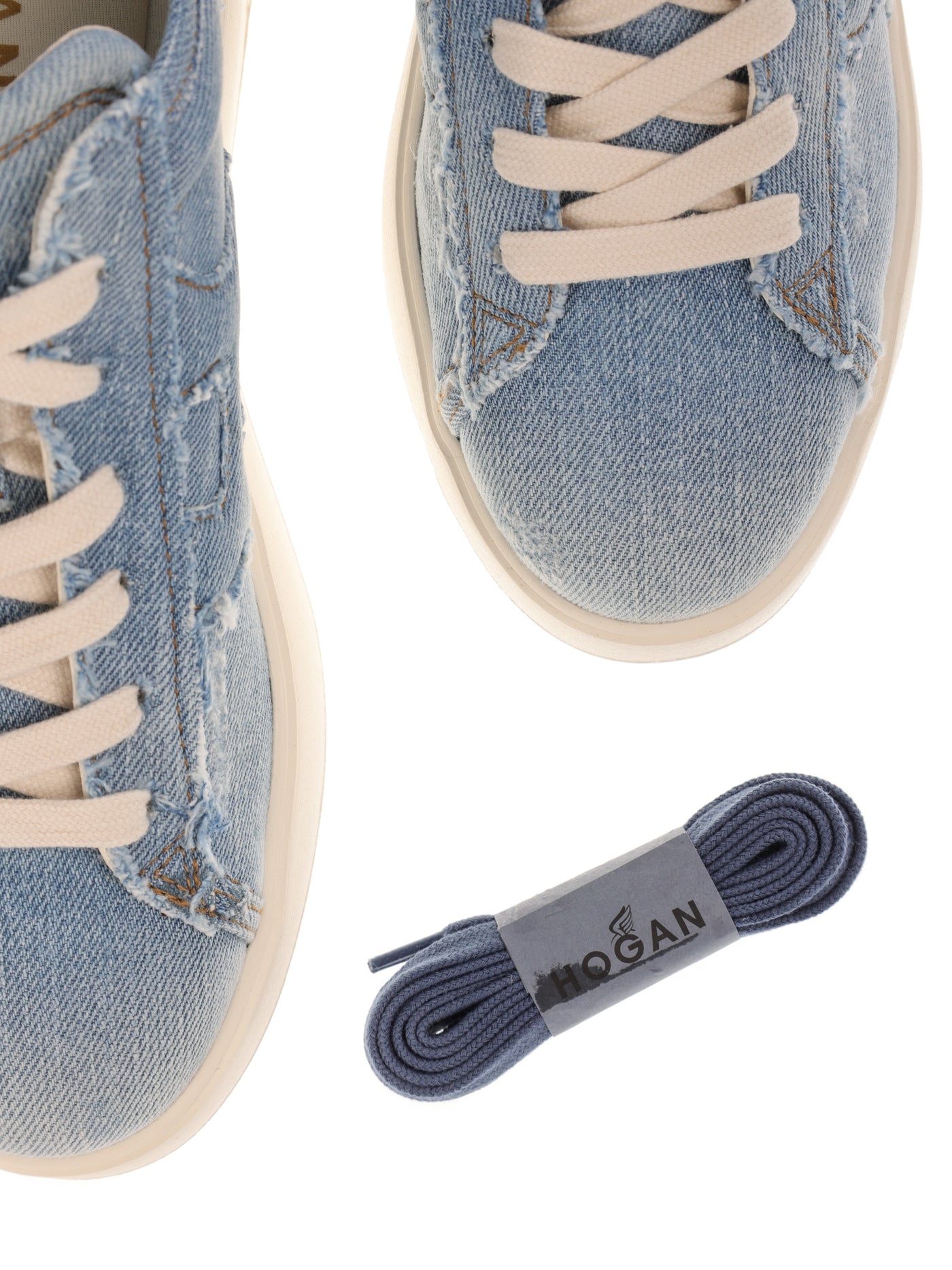 HOGAN LIGHT BLUE JEANS SNEAKERS